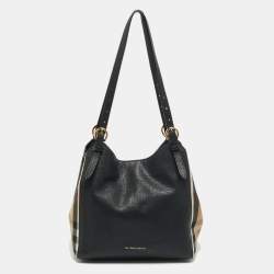 Pre Owned حقيبة يد بربري كنتربري صغيرة قماش وكوكو كاروها بيتشي/بني