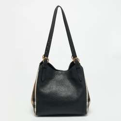 Pre Owned حقيبة يد بربري كنتربري صغيرة قماش وكوكو كاروها بيتشي/بني