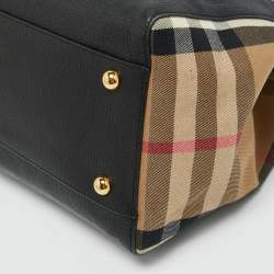 Pre Owned حقيبة يد بربري كنتربري صغيرة قماش وكوكو كاروها بيتشي/بني