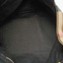 Pre Owned حقيبة يد  بربري كنتربري صغيرة قماش وكوكو كاروها بيتشي/بني