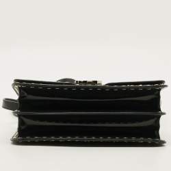 Pre Owned Burberry TB Studded Ramadan Exclusive Small Black Leather Shoulder Bag