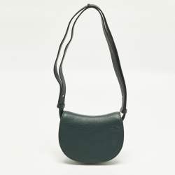 مملوكة مسبقًا حقيبة كروس بودي بربري جلد أخضر روكينغ هورس