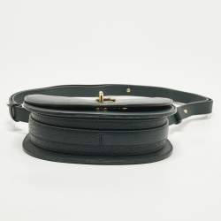 مملوكة مسبقًا حقيبة كروس بودي بربري جلد أخضر روكينغ هورس