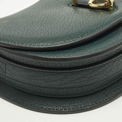 مملوكة مسبقًا حقيبة كروس بودي بربري جلد أخضر روكينغ هورس