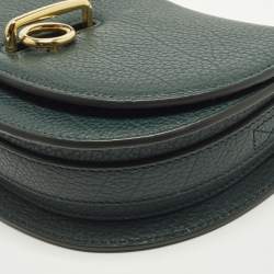 مملوكة مسبقًا حقيبة كروس بودي بربري جلد أخضر روكينغ هورس