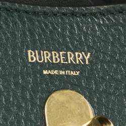 مملوكة مسبقًا حقيبة كروس بودي بربري جلد أخضر روكينغ هورس