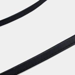 Pre Owned Burberry Black Leather Mini Crossbody Bag