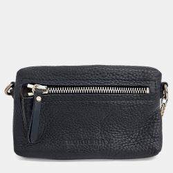 Pre Owned Burberry Black Leather Mini Crossbody Bag