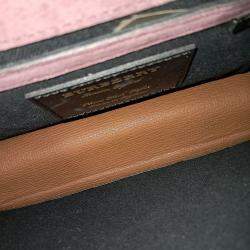 Pre Owned Burberry Brown Leather Macken Crossbody Bag