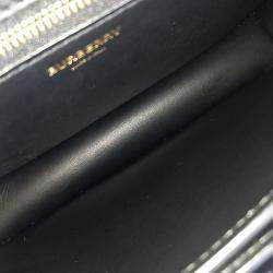 Pre Owned Burberry Black Leather TB Chain Shoulder Bag