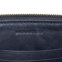 Pre Owned Burberry Peyton Black/Beige Haymarket Check Canvas and Leather Crossbody Bag