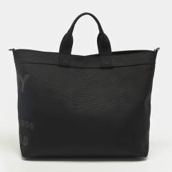 مملوكة مسبقًا Burberry Ormond Logo Black Canvas Tote