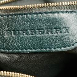 مملوكة مسبقًا Burberry Belted Green Ombre Quilted Leather Tote