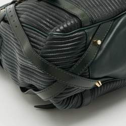 مملوكة مسبقًا Burberry Belted Green Ombre Quilted Leather Tote