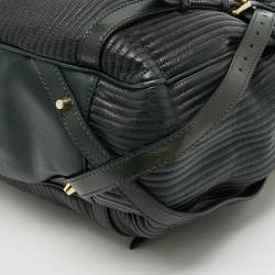 مملوكة مسبقًا Burberry Belted Green Ombre Quilted Leather Tote
