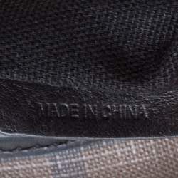 Pre Owned Burberry Brown/Black Nova Check PVC and Leather Small Brooklyn Hobo