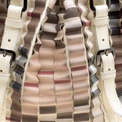 Pre Owned حقيبة بربري كاروهات نوفا عنابي ملفوفة