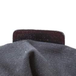 Burberry Black/Beige Nova Check PVC and Patent Leather Cartridge Pleat Tote