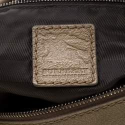 Burberry Khaki Leather Shoulder Bag