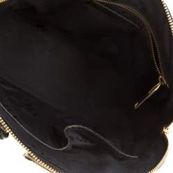 Pre Owned Burberry Gold/Black Ombre Leather Small Orchard Bowler Bag