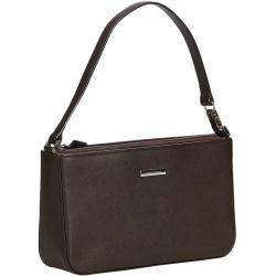 Pre Owned Burberry Black Leather Baguette Bag