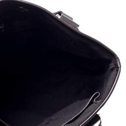 مملوكة مسبقًا حقيبة بربري PVC وجلد كاروهات هاوس تشيك بيج/أسود