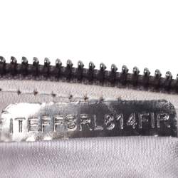 مملوكة مسبقًا Burberry Beige/Metallic Nova Check PVC and Patent Leather Zip Wristlet Clutch