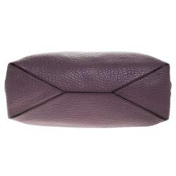 Pre Owned Burberry Lilac Leather Medium Dewsbury Tote 