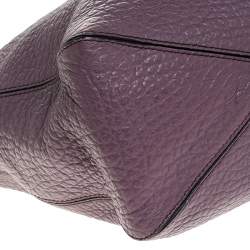 Pre Owned Burberry Lilac Leather Medium Dewsbury Tote 