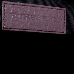 Pre Owned Burberry Lilac Leather Medium Dewsbury Tote 