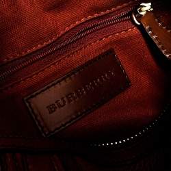 مملوكة مسبقًا Burberry Brown Leather Alchester Bowler Bag