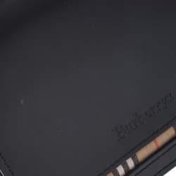 مملوكة مسبقًا Burberry Black Leather Compact Wallet