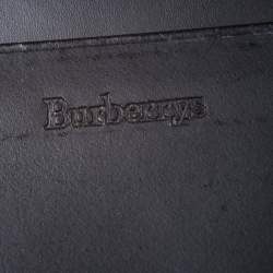 مملوكة مسبقًا Burberry Black Leather Compact Wallet