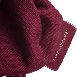 Pre Owned حقيبة بربري كانفاس كاروهات مقوى سوبر نوفا وجلد لامع