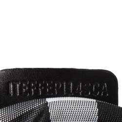 Pre Owned Burberry Black Leather Warrior Drawstring Hobo