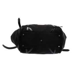 مملوكة مسبقًا Burberry Black Canvas and Leather Canterbury Tote