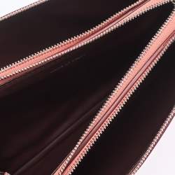 Pre Owned حقيبة كروس بربري سحاب تريبل جلد وردية فاتحة