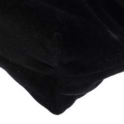 Pre Owned Burberry Black Velvet Crystal Embellished Pin Clutch