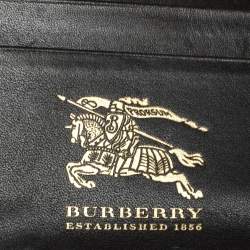 مملوكة مسبقًا محفظة بربري "كونتيننتال" بقلاب جلد و كانفاس مربعات هايماركتبيج و بني