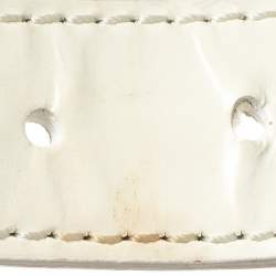 Pre Owned Burberry White Nova Check Coated Canvas and Leather Small Barton Hobo