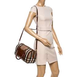 Burberry Autumn Leather Medium Alchester Bowling Bag - Yoogi's Closet