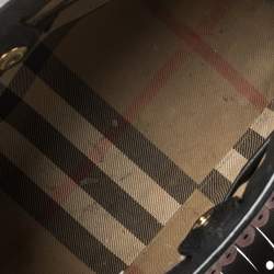 مملوكة مسبقًا Burberry Multicolor Brogue Leather Banner Fringe Tote