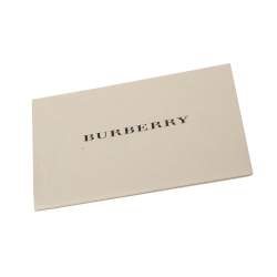 Pre Owned Burberry Beige/Peach Haymarket Check Canvas and Leather Bifold Wallet