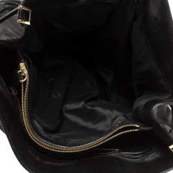 Pre Owned Burberry Black Leather Large Bridle Lynher Tote
