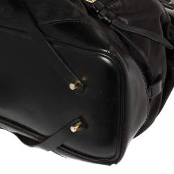 Pre Owned Burberry Black Leather Large Bridle Lynher Tote