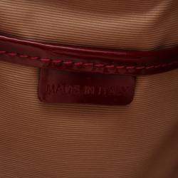 Pre Owned حقيبة بربري وارير كبيرة جلد سوداء وكاروهات نوفا