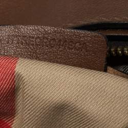 Pre Owned حقيبة بربري الشيستر بولر متوسطة جلد بني فاتح