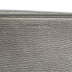 مملوكة مسبقًا حقيبة كتف بربري حمالة سلسلة بيكن جلد فويل فضي