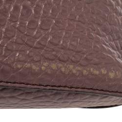 Pre Owned حقيبة كروس بربري هاروغات صغيرة جلد بنفسجي