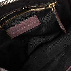 Pre Owned حقيبة كروس بربري هاروغات صغيرة جلد بنفسجي